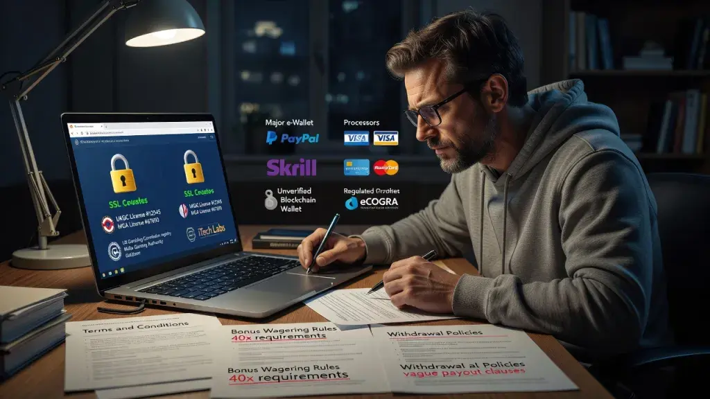 Are Online Casinos Legitimate? How to Verify Licensing, Security, Trustworthiness, and Scam Risks Before Joining